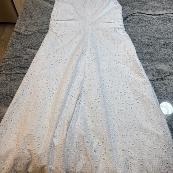 Veronica Beard Aven White Eyelet Midi Dress - Picture 11 of 11